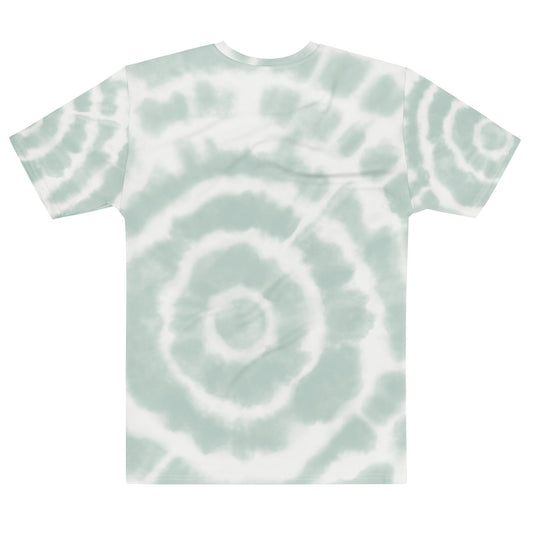 Pond Pals men's cotton crew neck t-shirt with original hand-drawn pond wildlife art by Brittyliz, shown flat