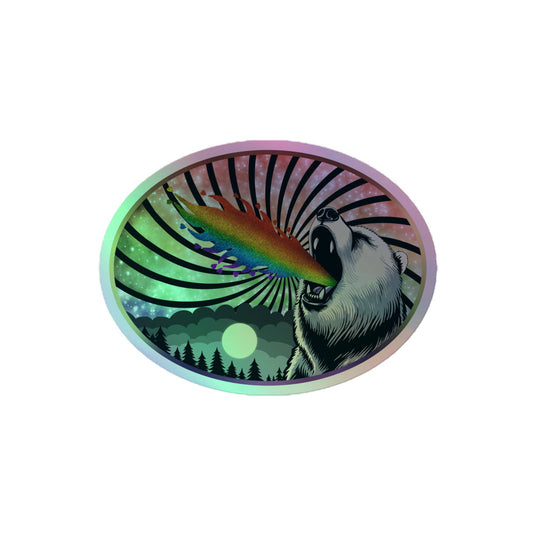 Pride Bear Holographic stickers | BrittylizArt - Brittyliz