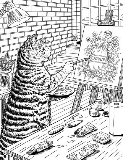 8 Hand Drawn Coloring Page Bundle of Animals & More!