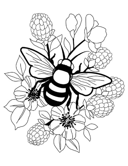 8 Hand Drawn Coloring Page Bundle of Animals & More!