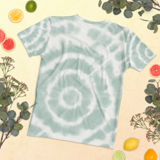 Pond Pals women's t-shirt with original hand-drawn pond life art by Brittyliz, shown flat