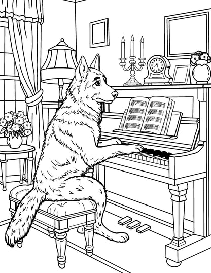 8 Hand Drawn Coloring Page Bundle of Animals & More!