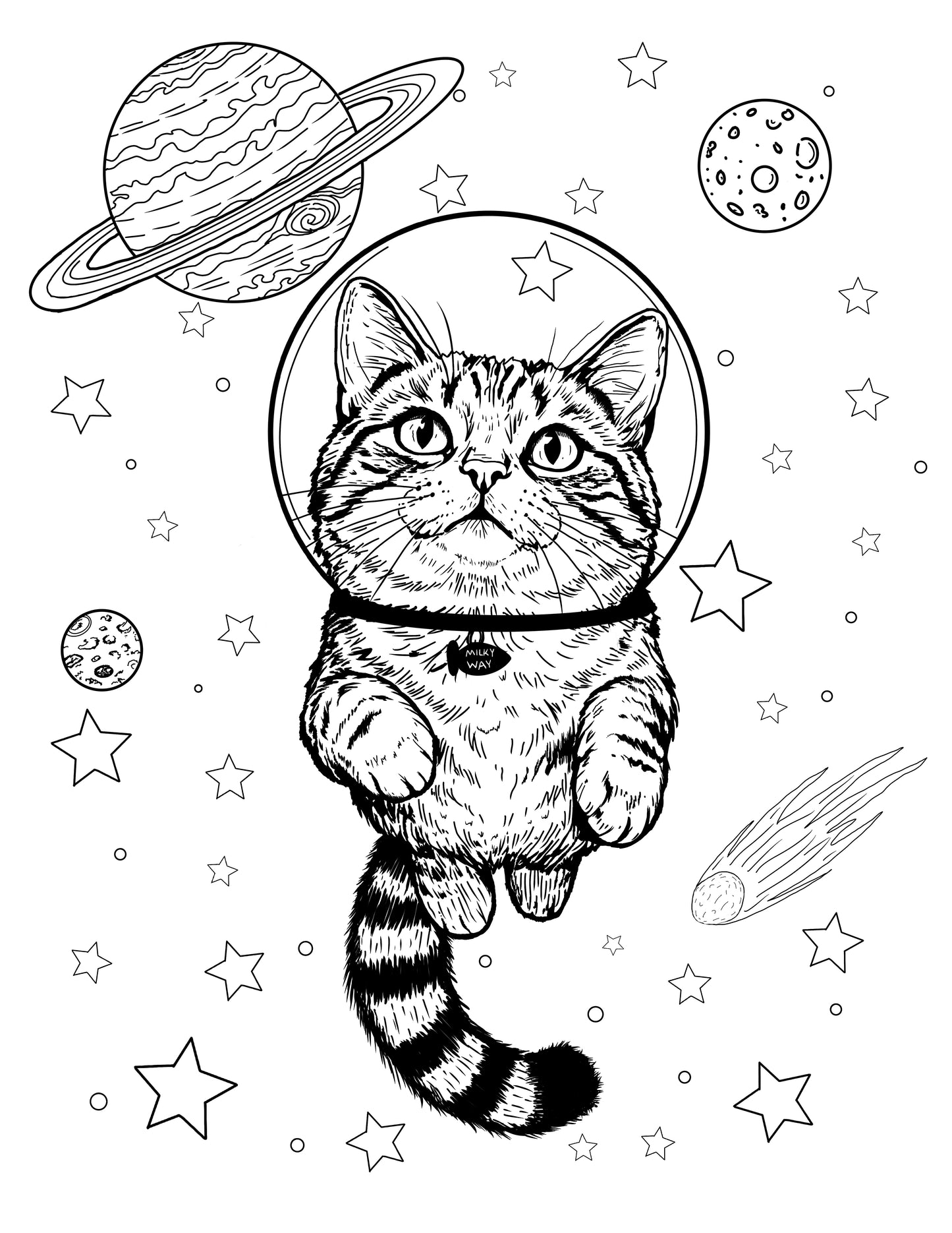 8 Hand Drawn Coloring Page Bundle of Animals & More!