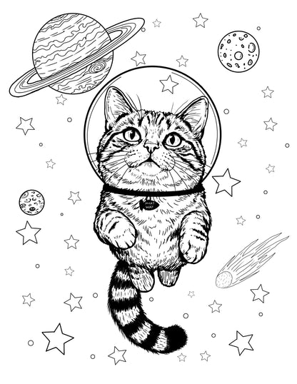 8 Hand Drawn Coloring Page Bundle of Animals & More!